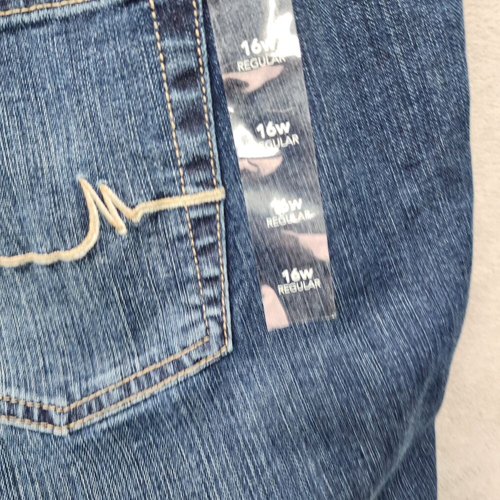 Maurices Jeans 16W Classic Flare Mid Rise Stretch Denim Dark Wash 38x30 NWT - Picture 12 of 16